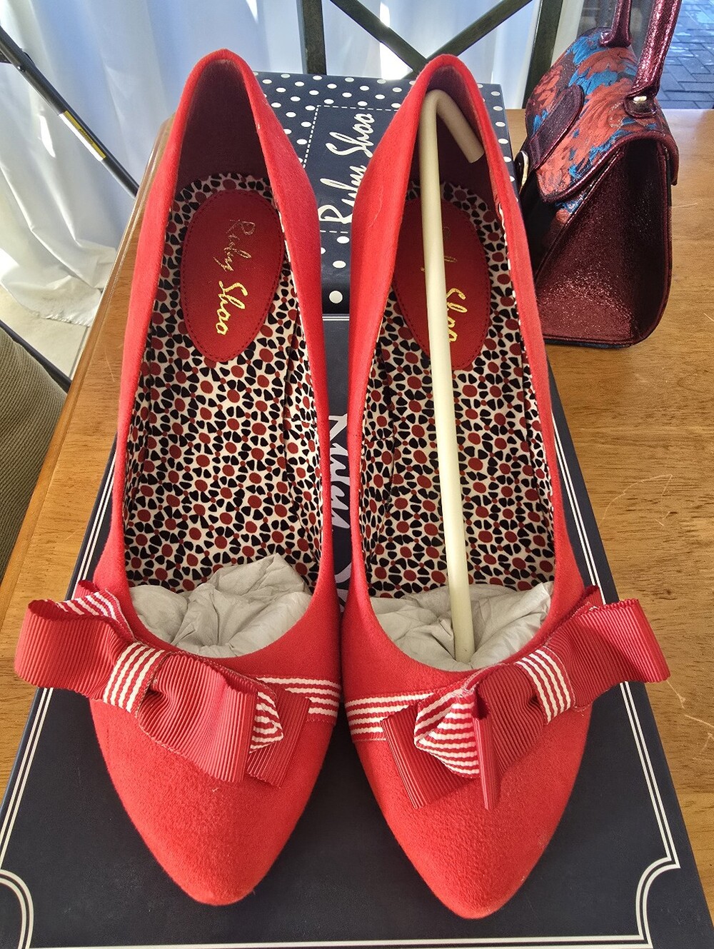 RUBY SHOO RED HEELS NEW